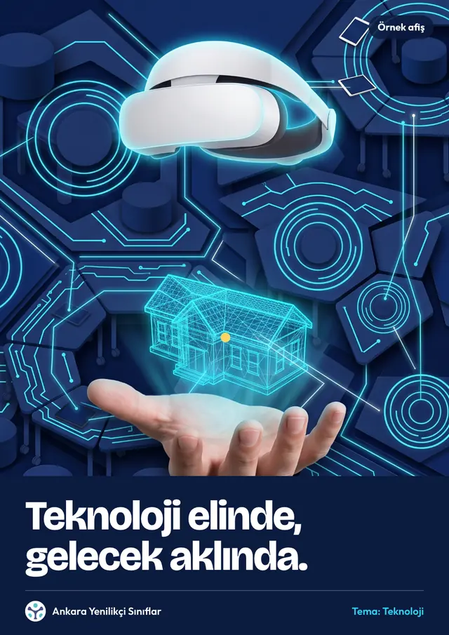 Teknoloji temasında örnek afiş